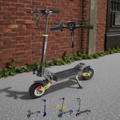 صورة سكوتر الأوروبي الكهربائي 3000 واط – تصميم رياضي مع إضاءة وبلوتوث